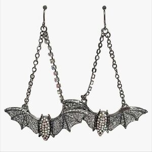 Betsy Johnson cute bat earrings